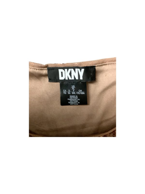 Top Short Sleeve By Dkny In Copper, Size: Xl on Sale