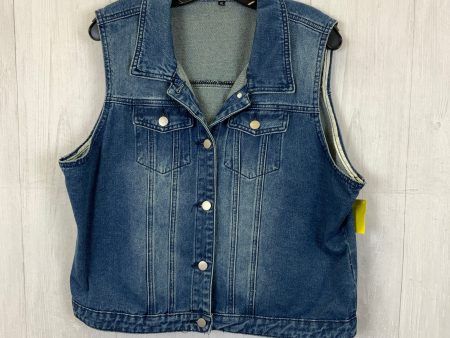 Vest Other By Clothes Mentor In Blue Denim, Size: Xl Fashion