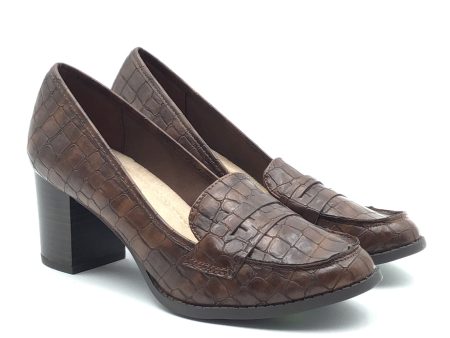 Shoes Heels Block By Clothes Mentor In Brown, Size: 8 Online Sale