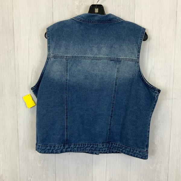 Vest Other By Clothes Mentor In Blue Denim, Size: Xl Fashion