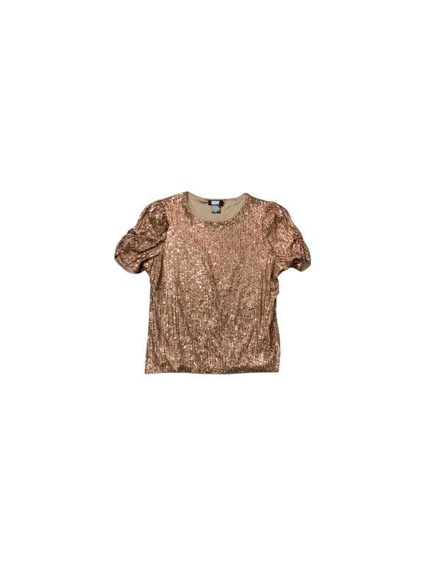 Top Short Sleeve By Dkny In Copper, Size: Xl on Sale