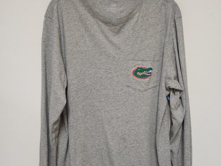 Top Long Sleeve By Southern Tide In Grey, Size: M For Discount