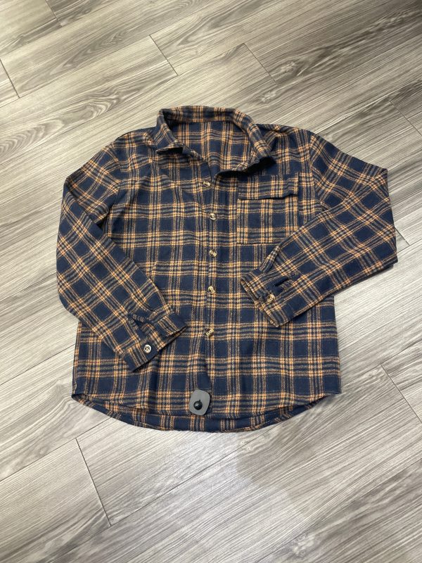 Jacket Shirt By Shein In Plaid Pattern, Size: Xl Sale