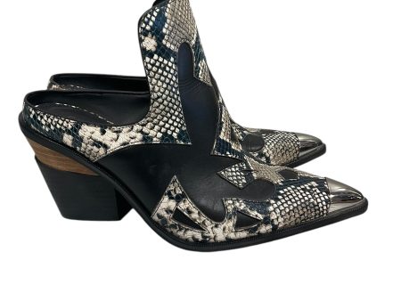 Shoes Heels Block By Gianni Bini In Snakeskin Print, Size: 6.5 For Sale