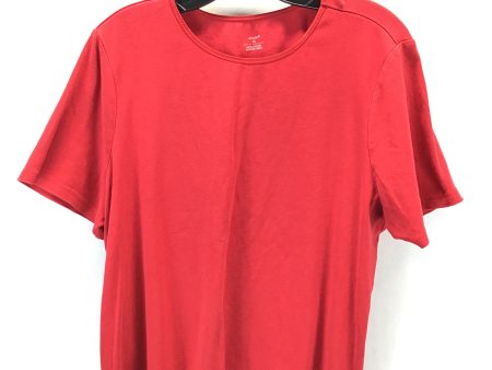 Top Short Sleeve Basic By Cj Banks In Red, Size: 1x For Discount