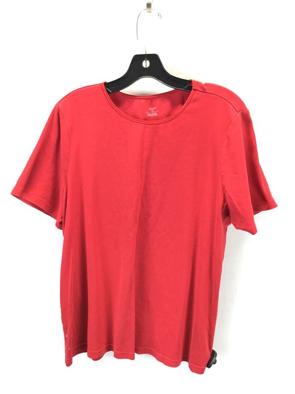 Top Short Sleeve Basic By Cj Banks In Red, Size: 1x For Discount