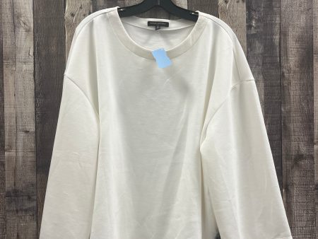 Top Long Sleeve By Banana Republic In White, Size: Xl For Sale