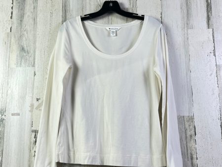 Athletic Top Long Sleeve Crewneck By Athleta In Cream, Size: M For Sale