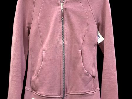 Athletic Jacket By Lululemon In Pink, Size: 4 Online Hot Sale