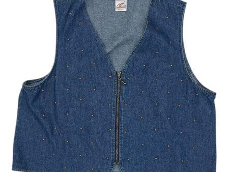 Vest Other By Clothes Mentor In Blue Denim, Size:Xl Online