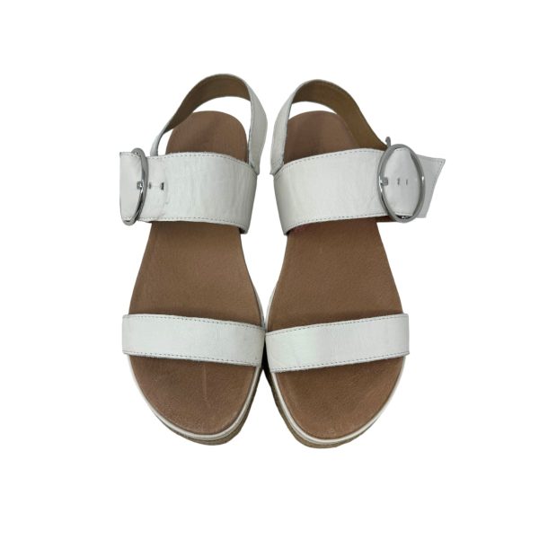 April Platform Sandals In Cream Leather Ugg, Size 10 Online now