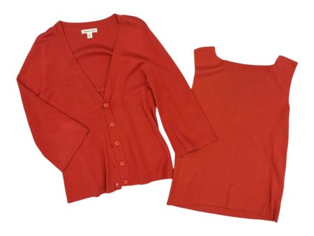 Sweater 2Pc By Coldwater Creek In Orange, Size:S Sale