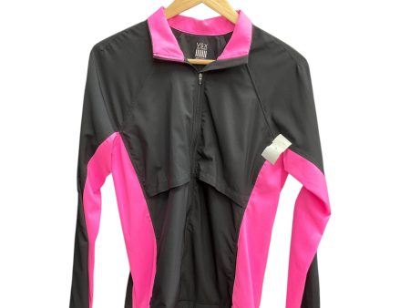 Athletic Jacket By Victorias Secret In Pinkblack, Size: M on Sale