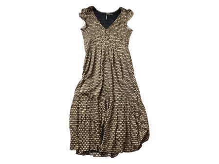 Dress Casual Maxi By Anthropologie In Black & Tan, Size: M Online Sale