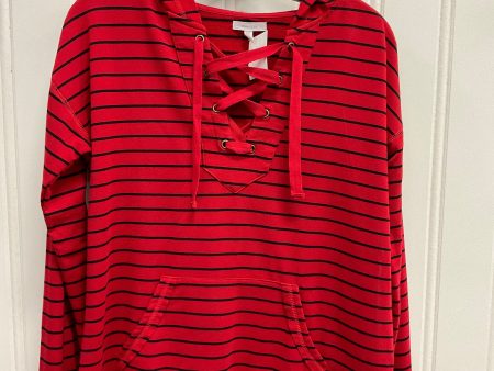 Top Long Sleeve By Maurices In Black & Red, Size: Xs Discount