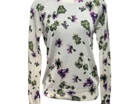 Silk   Cashmere Sweater By Equipment In Floral Print, Size: Xs Discount