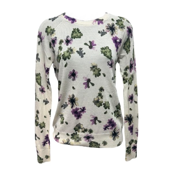 Silk   Cashmere Sweater By Equipment In Floral Print, Size: Xs Discount