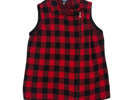 Vest Other By Chaps In Red, Size:1X on Sale