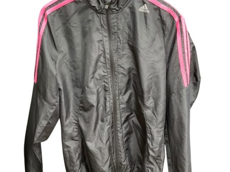 Athletic Jacket By Adidas In Black & Pink, Size: M Online Sale