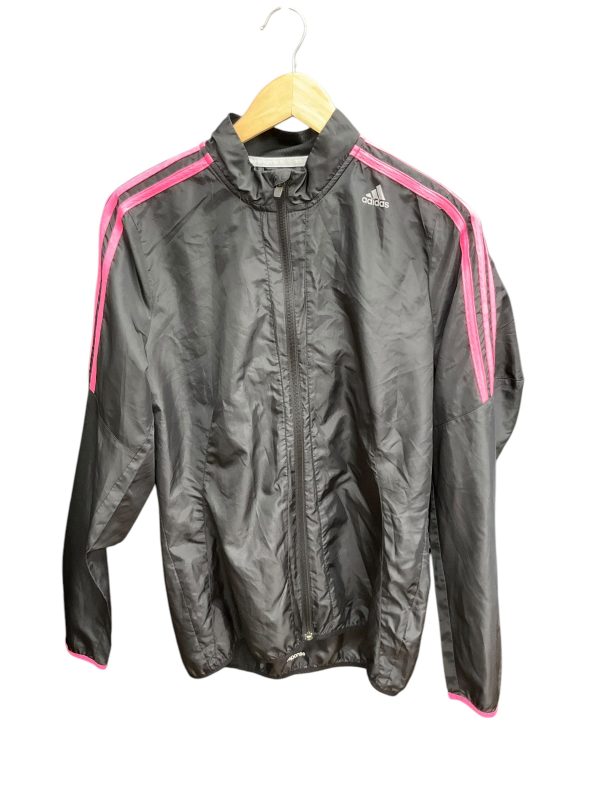 Athletic Jacket By Adidas In Black & Pink, Size: M Online Sale