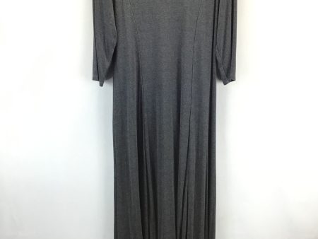 Dress Casual Maxi By Chicos In Grey, Size: 2 (LARGE) Online now