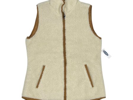 Vest Faux Fur & Sherpa By Old Navy In Cream, Size:S Supply