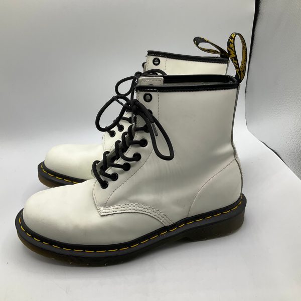 Boots Combat By Dr Martens In White, Size: 8 Fashion