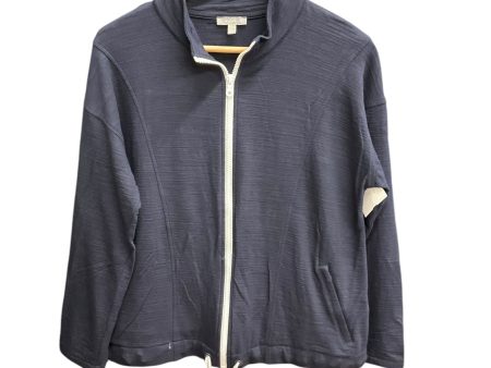 Athletic Jacket By Talbots In Navy, Size: L For Cheap