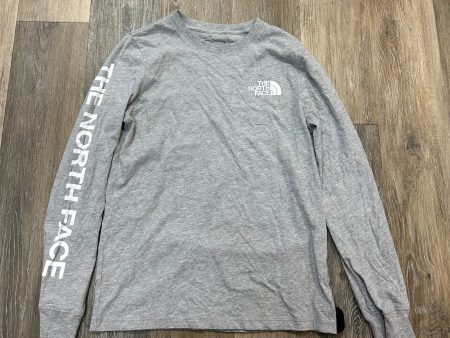 Athletic Top Long Sleeve Crewneck By The North Face In Grey, Size: S on Sale