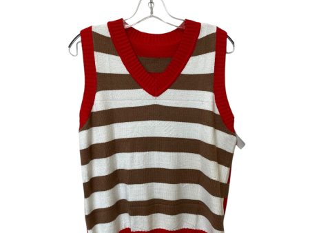 Vest Sweater By Clothes Mentor In Striped Pattern, Size: S on Sale