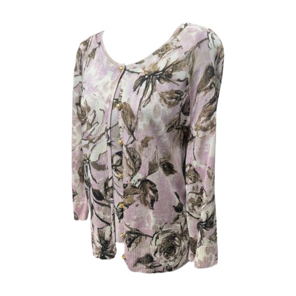 Sweater 2pc By St John Collection In Floral Print, Size: S Hot on Sale