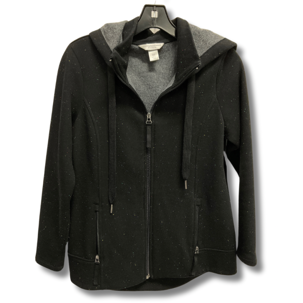 Athletic Jacket By Christopher And Banks In Black, Size: Sp Online Hot Sale