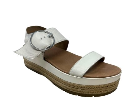 April Platform Sandals In Cream Leather Ugg, Size 10 Online now