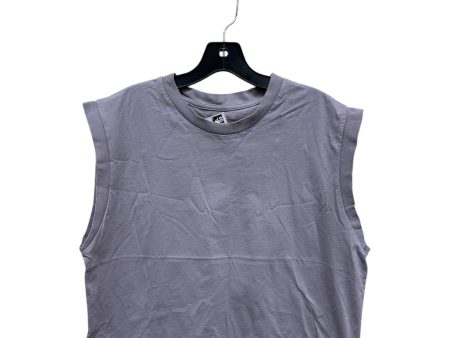 Top Sleeveless By Abercrombie And Fitch In Grey, Size: L For Discount