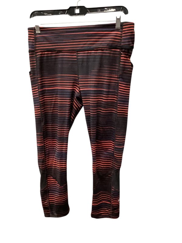 Athletic Capris By Lululemon In Striped Pattern, Size: 8 Hot on Sale