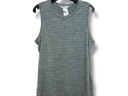 Athletic Tank Top By Athleta In Striped Pattern, Size: L For Cheap