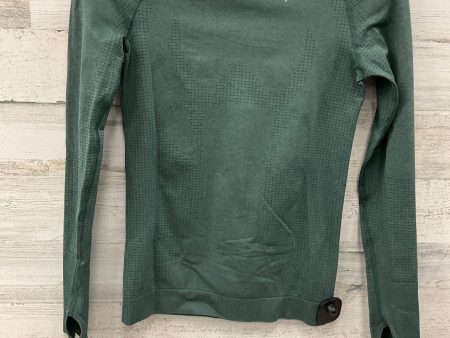 Athletic Top Long Sleeve Crewneck By Gym Shark In Green, Size: M Online