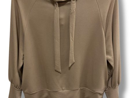 Athletic Top Long Sleeve Hoodie By Antonio Melani In Tan, Size: Xs Online now