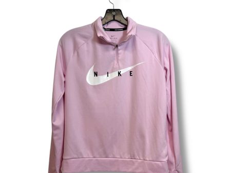 Athletic Top Long Sleeve Crewneck By Nike Apparel In Pink, Size: S Online now