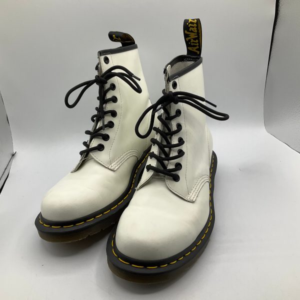 Boots Combat By Dr Martens In White, Size: 8 Fashion