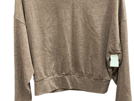 Athletic Top Long Sleeve Collar By Gapfit In Brown, Size: Xs Sale