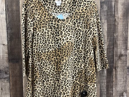 Tunic Long Sleeve By Chicos In Animal Print, Size: S Online Sale