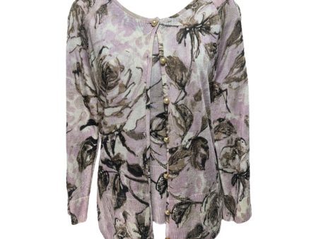 Sweater 2pc By St John Collection In Floral Print, Size: S Hot on Sale