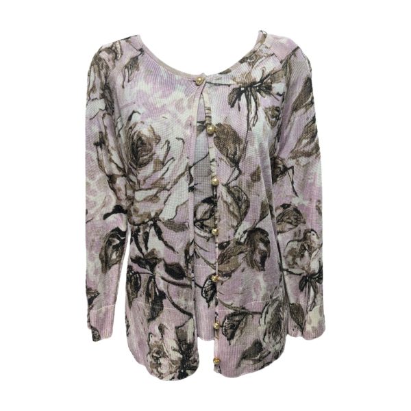 Sweater 2pc By St John Collection In Floral Print, Size: S Hot on Sale