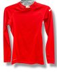 Athletic Top Long Sleeve Collar By Nike In Red, Size: Xs Supply