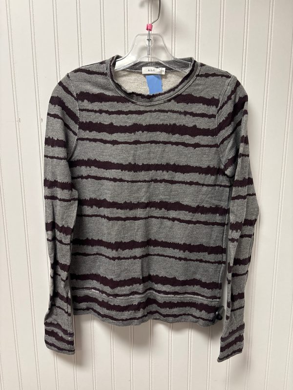 Sweater By Alc In Grey & Purple, Size: Xs Fashion