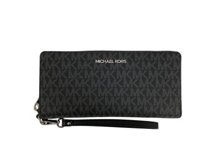 Wallet Designer By Michael Kors In Black & Grey, Size:Medium Hot on Sale