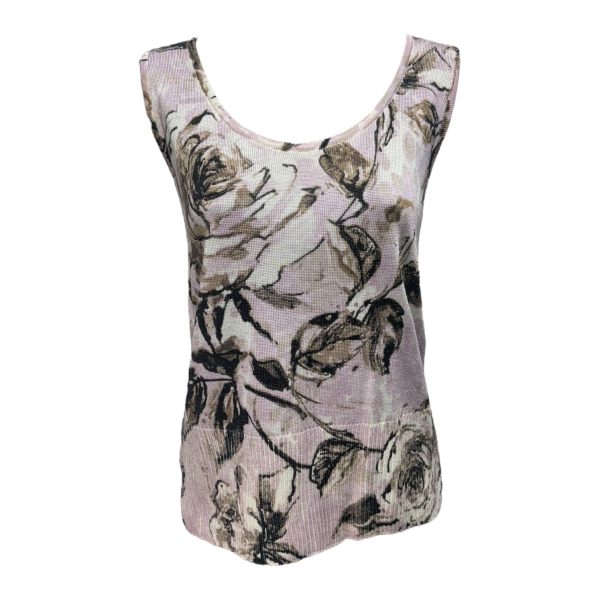 Sweater 2pc By St John Collection In Floral Print, Size: S Hot on Sale