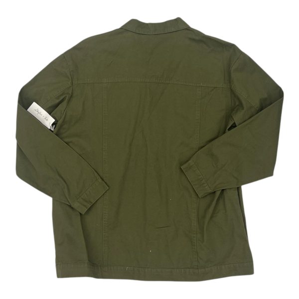 Jacket Shirt By Clothes Mentor In Green, Size:Xl Hot on Sale