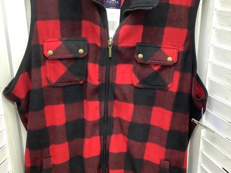 Vest Fleece By Chaps In Plaid Pattern, Size: 2x Online Hot Sale